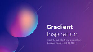 เทมเพลต PowerPoint Gradient Inspiration และ Google Slides Theme