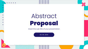 Șablon PowerPoint gratuit pentru propunere abstractă și temă Google Slides