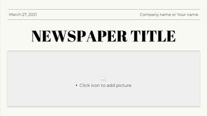 Newspaper Free PowerPoint Template and Google Slides Theme