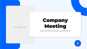 Șablon PowerPoint gratuit pentru întâlnirea companiei și temă Google Slides