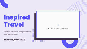 Modelo gratuito de PowerPoint para viagem inspirada e tema para Google Slides