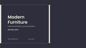 Muebles modernos Plantilla gratuita de PowerPoint y tema de Google Slides