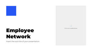 Modelo gratuito de PowerPoint e tema do Google Slides para rede de funcionários