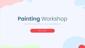 Atelier de pictură Șablon PowerPoint gratuit și temă Google Slides