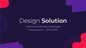 Plantilla gratuita de PowerPoint y tema de Google Slides de Design Solution