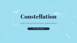 Șablon PowerPoint gratuit Constellation și temă Google Slides