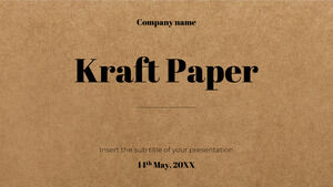 Kraft Kağıt Ücretsiz PowerPoint Şablonu ve Google Slaytlar Teması