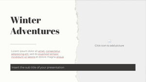 冬の冒険 無料の PowerPoint テンプレートと Google スライドのテーマ