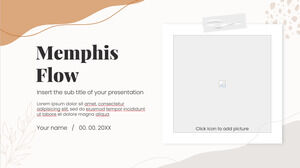 Modèle PowerPoint gratuit de Memphis Flow et thème Google Slides