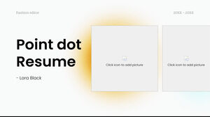 Point dot Resume Бесплатный шаблон PowerPoint и тема Google Slides