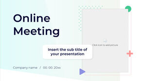 Kostenlose Online-Meeting-PowerPoint-Vorlage und Google Slides-Design