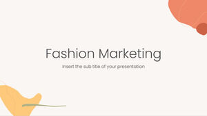 Modello di PowerPoint gratuito per il marketing di moda e tema di Presentazioni Google