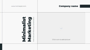 Minimalistisches Marketing Kostenlose PowerPoint-Vorlage und Google Slides-Design