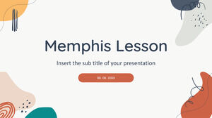 Memphis Lektion Kostenlose PowerPoint-Vorlage und Google Slides-Design