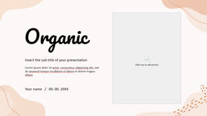 Plantilla orgánica gratuita de PowerPoint y tema de Google Slides