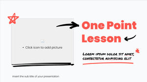 Бесплатный дизайн презентации One Point Lesson для шаблона PowerPoint и темы Google Slides