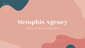 PowerPoint Şablonu ve Google Slaytlar teması için Memphis Ajansı Ücretsiz Sunum Tasarımı