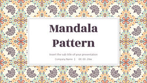 Conception de présentation Mandala pour le thème Google Slides et le modèle PowerPoint