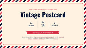 Postkartenfreies Präsentationsdesign für PowerPoint-Vorlage und Google Slides-Design