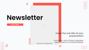 Diseño de presentación de boletín gratuito para plantilla de PowerPoint y tema de Google Slides