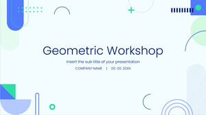 Atelier Conception de présentation gratuite pour le modèle PowerPoint et le thème Google Slides