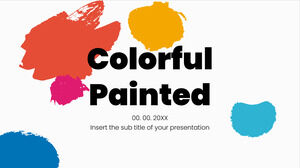 Design colorido de apresentação gratuita para modelo de PowerPoint e tema de Google Slides