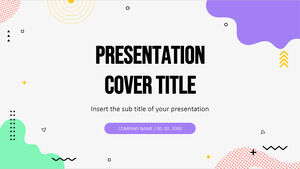 Google Slaytlar teması ve PowerPoint şablonu için Soyut Dalga ücretsiz Sunum Tasarımı