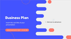 Template PowerPoint gratis dan tema Google Slides untuk Presentasi Rencana Bisnis Cairan Biru