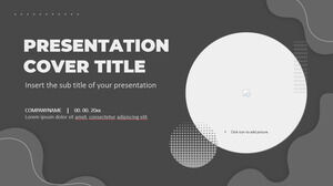 モダンなグレースケール ウェーブ プレゼンテーション用の無料の PowerPoint テンプレートと Google スライドのテーマ