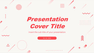 Kostenlose Google Slides-Designs und PowerPoint-Vorlagen für geometrische Präsentationen in hellen Rottönen