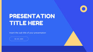 Teme gratuite pentru Prezentări Google și șabloane PowerPoint pentru prezentare geometrică simplă