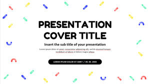 Darmowy motyw Prezentacji Google i szablon programu PowerPoint do prezentacji wzornictwa w Memphis