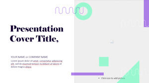 Darmowy motyw Prezentacji Google i szablon programu PowerPoint do nowoczesnej prezentacji portfolio geometrycznego