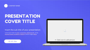 Darmowy motyw Prezentacji Google i szablon PowerPoint do prezentacji usługi projektowania stron internetowych