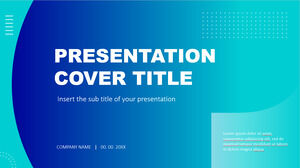 Modelli PowerPoint gratuiti e temi di Presentazioni Google per la presentazione multiuso blu-verde