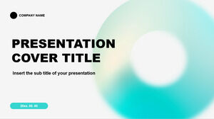 Șabloane PowerPoint gratuite și teme Google Slides pentru prezentare cu gradient holografic