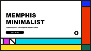 Memphis minimalist Ücretsiz sunum şablonları