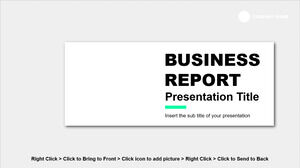 Relatório de negócios Modelo de powerpoint gratuito e tema de slides do Google gratuito