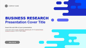 Business Research Kostenlose Präsentationsvorlage