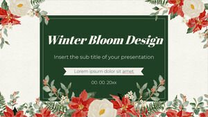 Winter Bloom Design Kostenlose Präsentationsvorlage – Google Slides-Design und PowerPoint-Vorlage