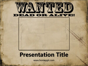 Free Wanted Poster Template for PowerPoint