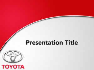 Plantilla PPT gratuita de Toyota con logotipo