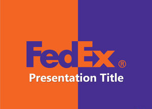 Бесплатный шаблон FedEx с логотипом PPT