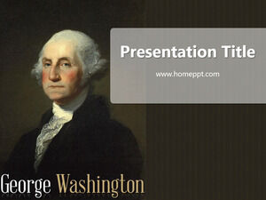 Plantilla PPT gratuita de George Washington