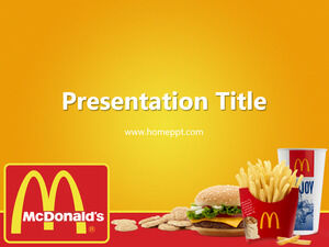 Modelo grátis de PPT do McDonald's com logotipo