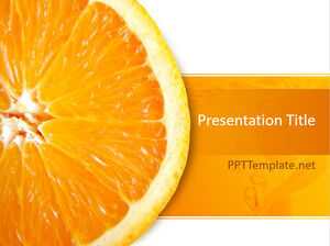 免費橙色PPT模板