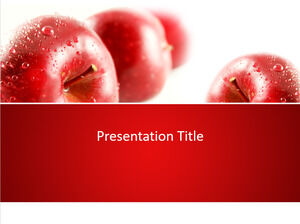 Free Red Apples PPT Template