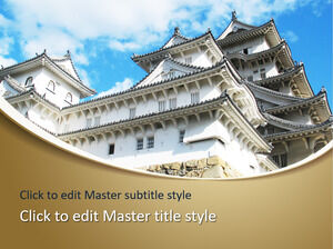 Modello PPT gratuito del castello di Himeji
