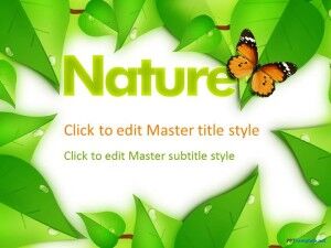 Ücretsiz Doğa PPT Şablonu