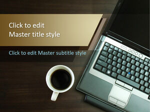 Free Notebook Coffee PPT Template PowerPoint Templates Free Download